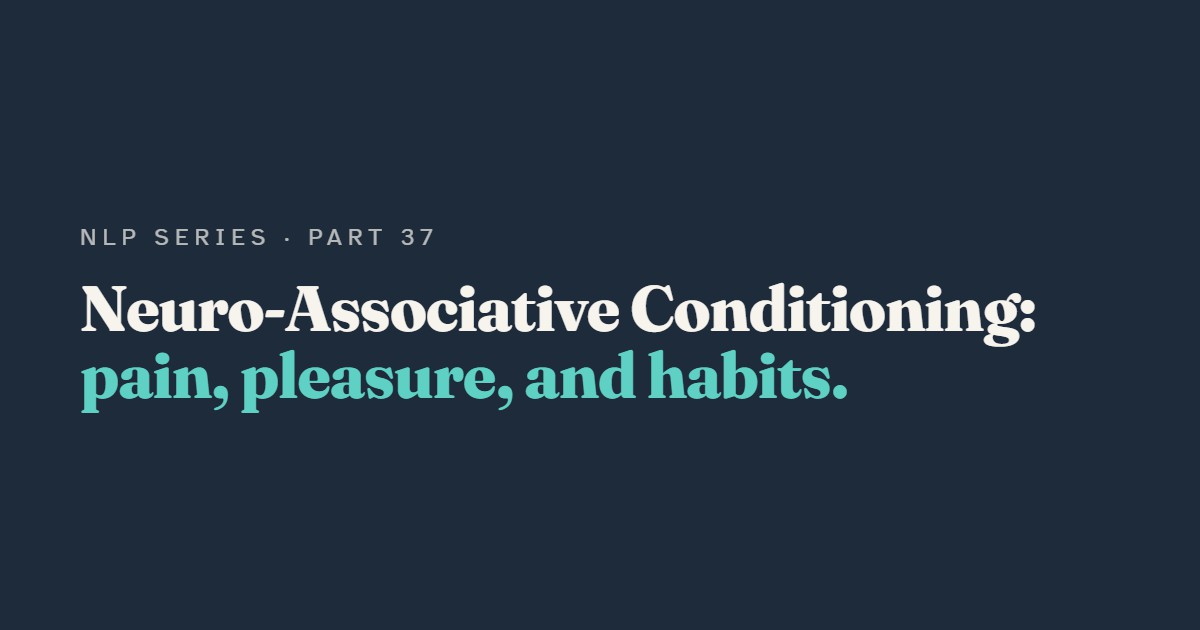 Neuro-Associative Conditioning: Tony Robbins