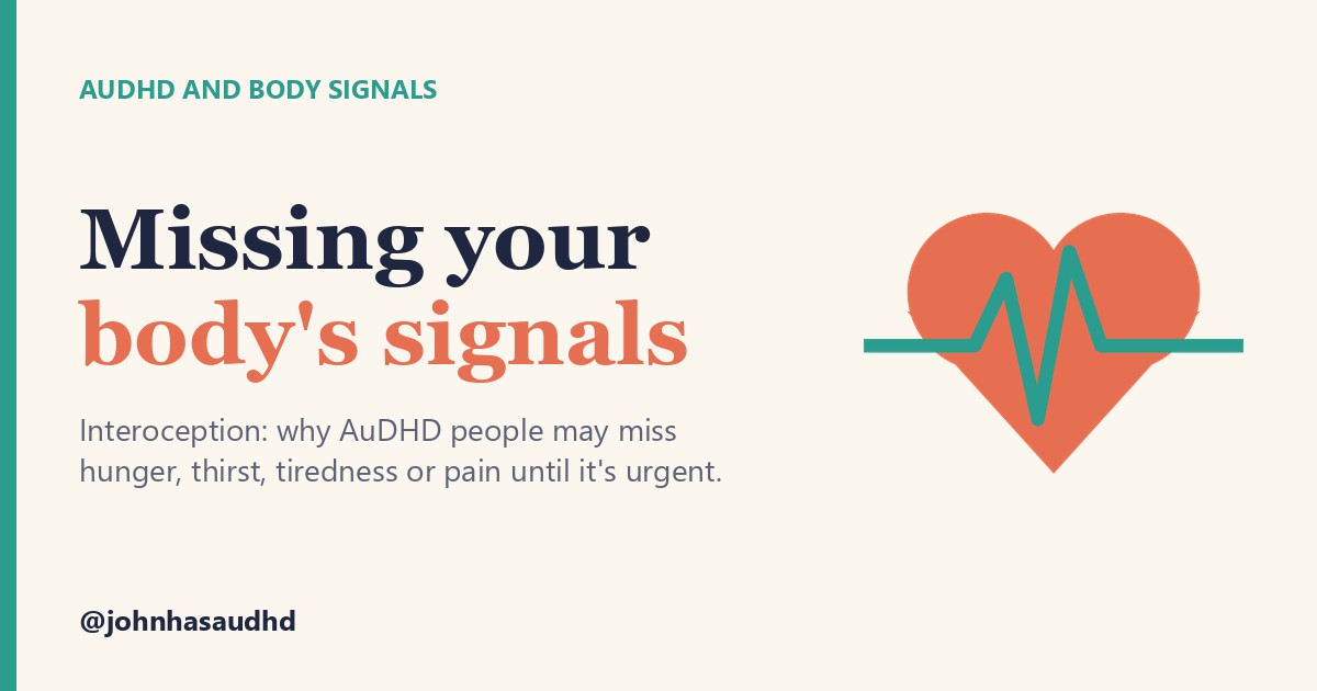 AuDHD and body signals: Missing your body's signals
